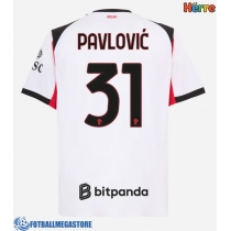 Fotballdrakt Herre AC Milan Strahinja Pavlovic #31 Bortedrakt 2025-26 Kortermet